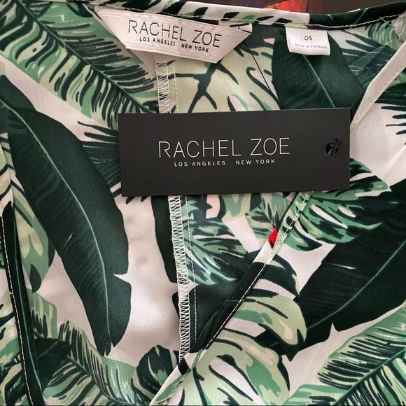 RACHEL ZOE Pretty in Palm Leaf Print Duster OS - Picture 4 of 4